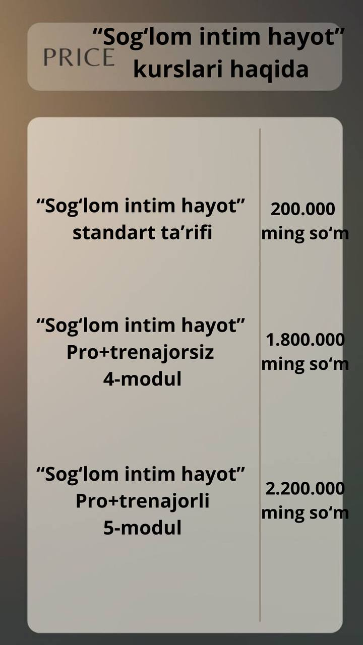 Kurs tariflari
